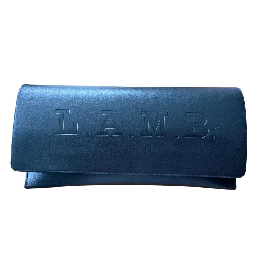 L.A.M.B. by Gwen Stefani Black Semi-Hard Shell Sunglasses, Eyeglasses Case